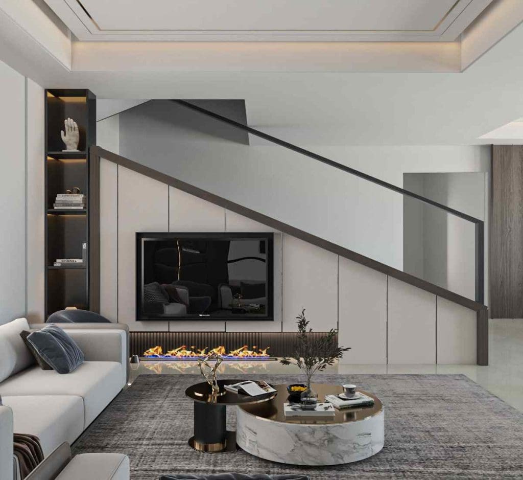 ديكورات تحت الدرج