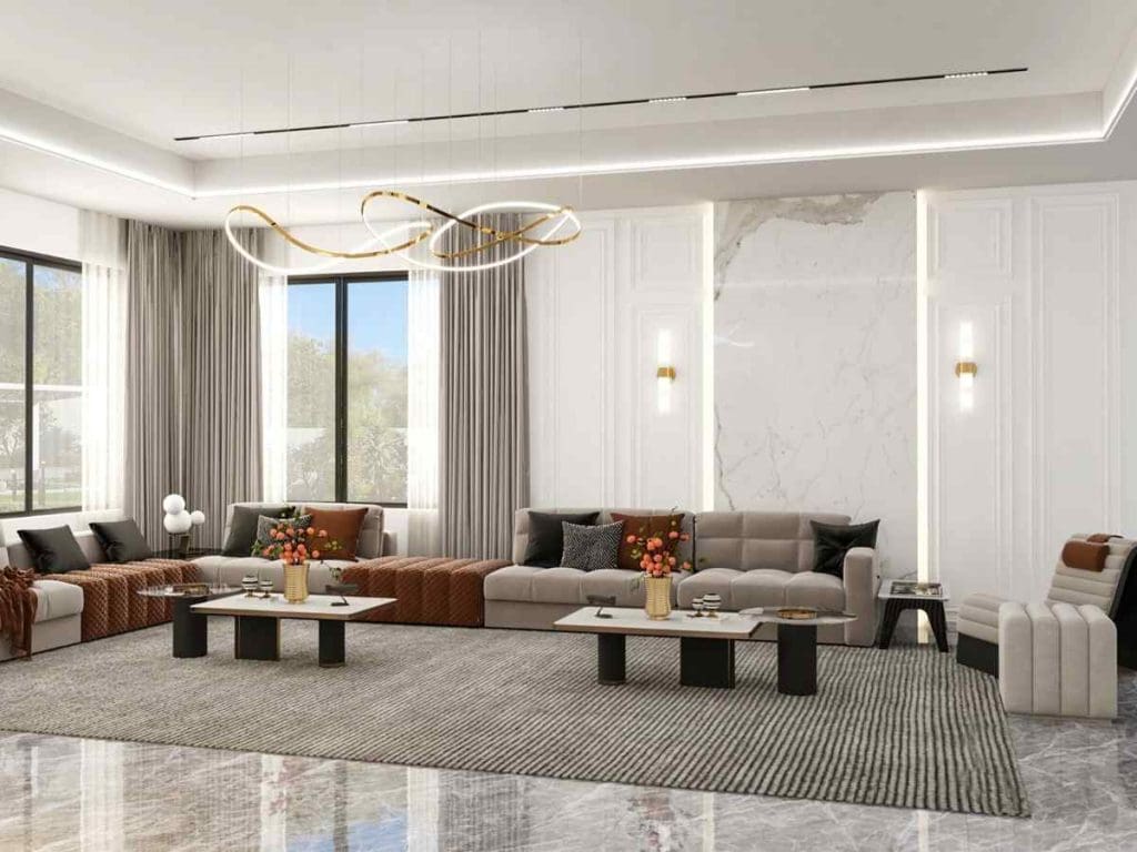 تصاميم مودرن ونيو كلاسيك - احدث ديكورات المجالس