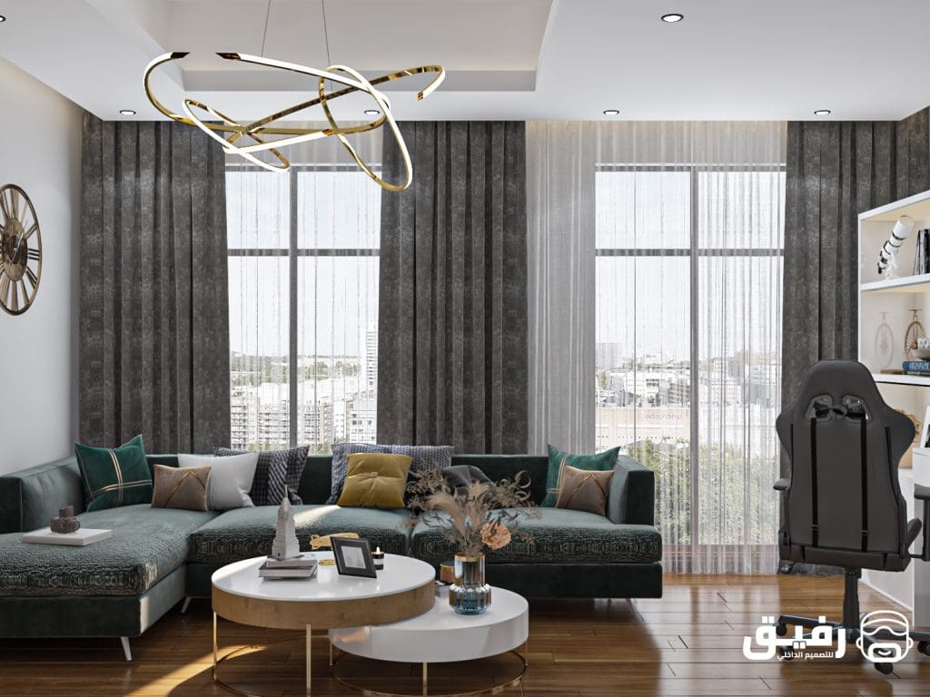 ديكورات خشبية جدارية وديكور خشب للجدران مودرن - ديكور صالة صغيرة وأجمل ديكورات صالات استقبال