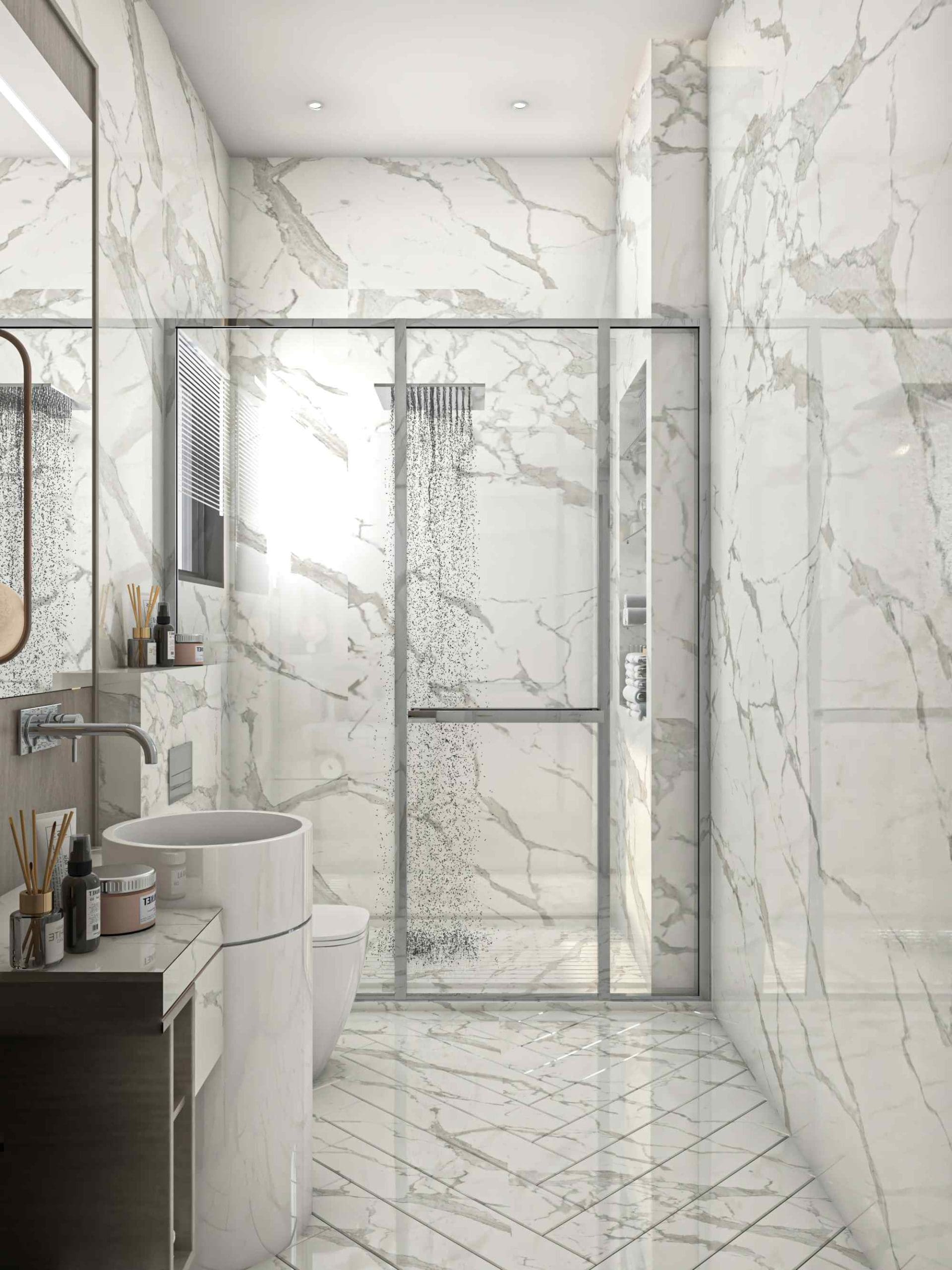 تصاميم حمامات غرف نوم