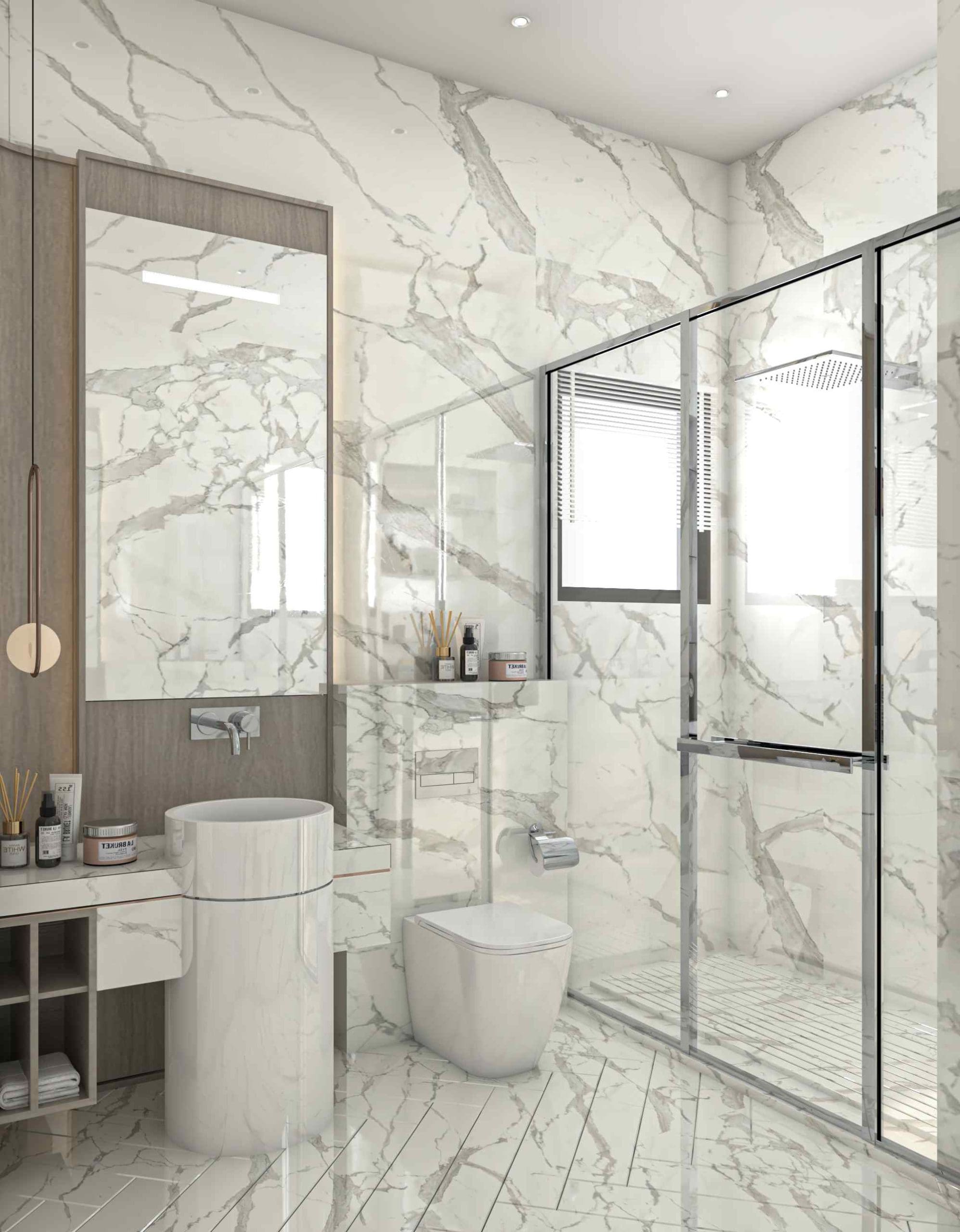 تصاميم حمامات غرف نوم