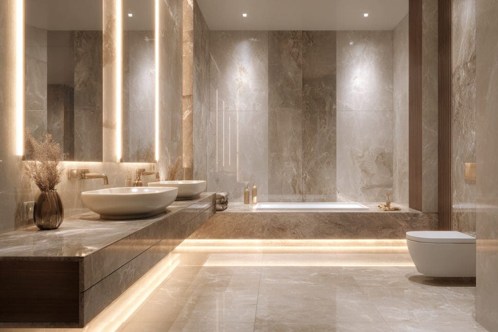 بورسلان حمام مودرن فاخر